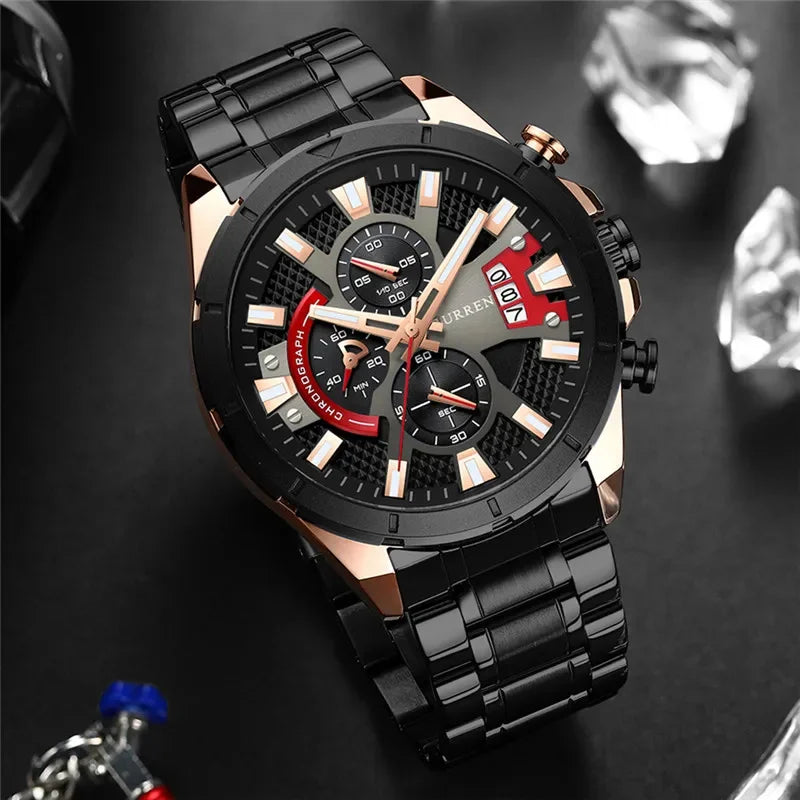 CURREN Watch Luxury 8401