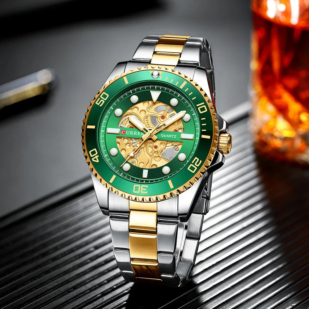 CURREN 8412 Stainless Steel Watch