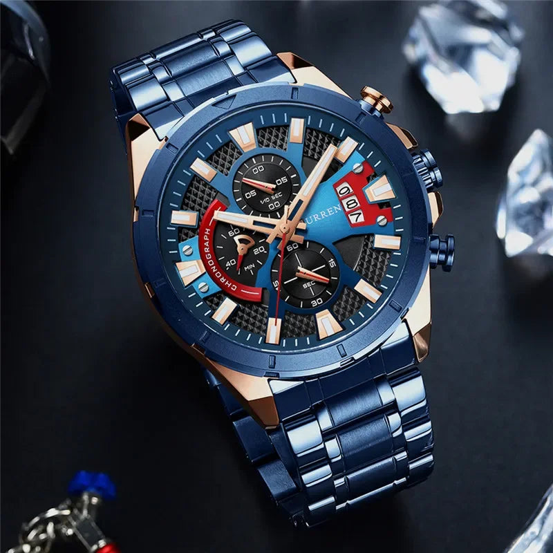 CURREN Watch Luxury 8401