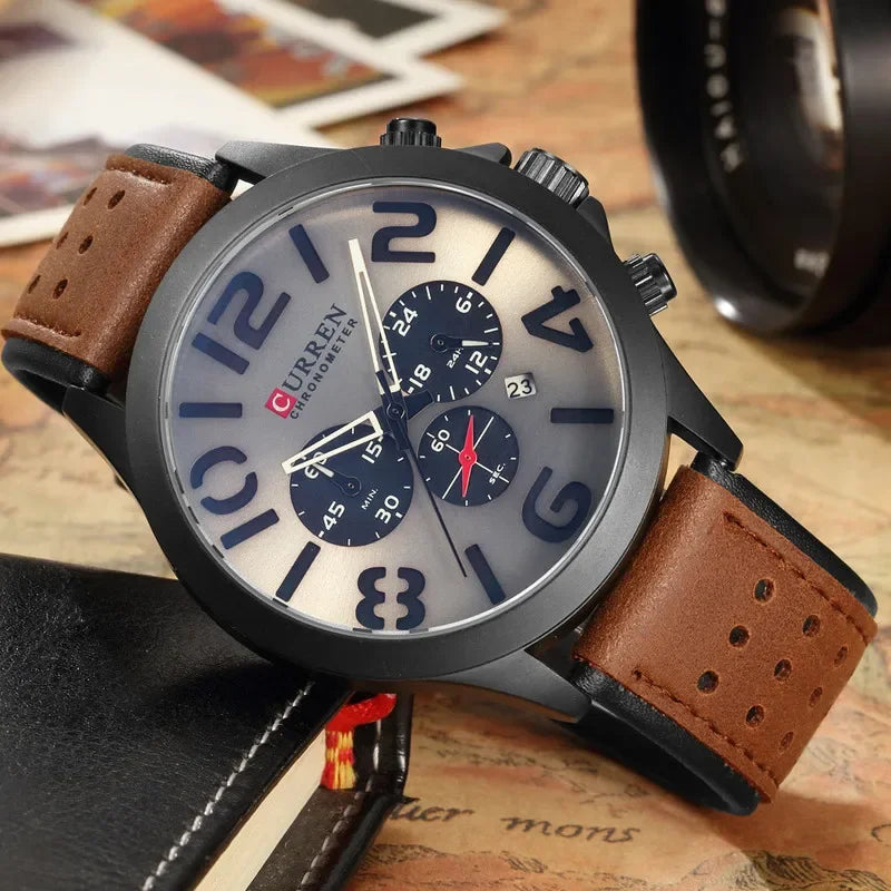 CURREN 8244 Luxury Leather