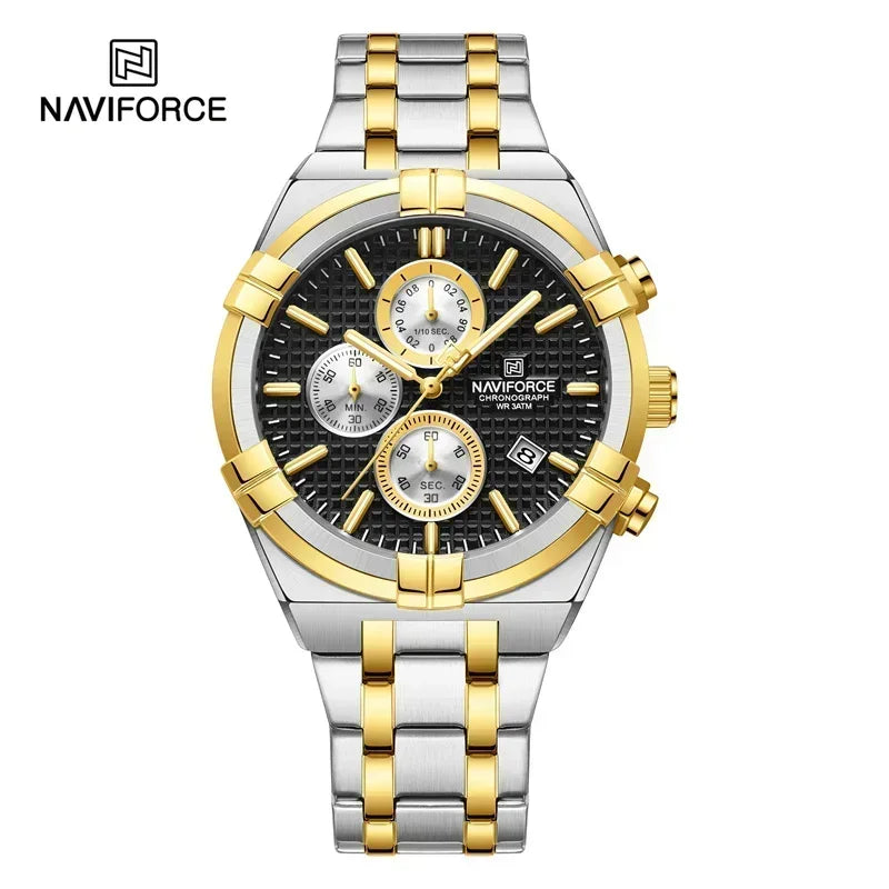 8042 Luxury Steel Watch