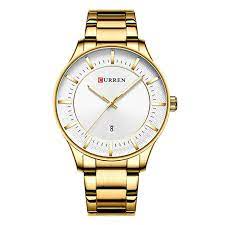 CURREN Original Brand Stainless Steel Band Wrist Watch For Men With Brand (Box & Bag)-8375